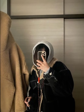 「通勤穿搭」｜「アイテム（PC・スマホグッズ/家電）」を使った、𝐙𝗼𝐞⚡️ さん（レディース・158cm）の冬コーディネート