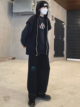 「いいね返し」｜「アイテム（ニットキャップ/ビーニー）」を使った、dadadabo12さん（メンズ・174cm）の冬コーディネート