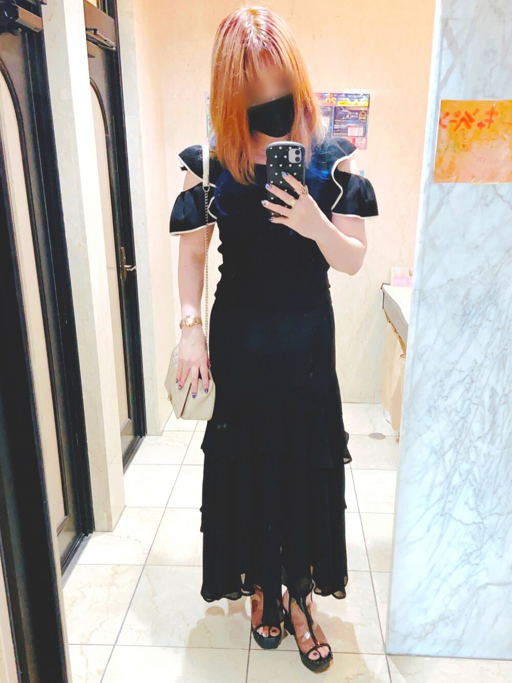 「PAGEBOYのヘビーソールモードサンダル（サンダル、ブラック系）」を使った、RiSa＊さん（レディース・163cm）の夏コーディネートの1枚目の写真