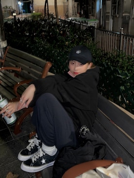 「Carhartt WIP（カーハートダブリューアイピー）のアイテム」を使った、Aさん（レディース・159cm）の春コーディネート