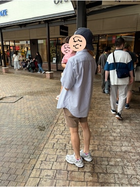 「Gramicci（グラミチ）のアイテム（チノパンツ）」を使った、NORiさん（メンズ・174cm）の夏コーディネート