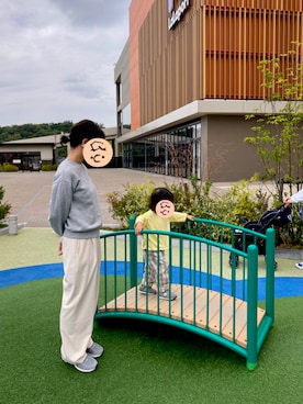「160cm」｜「アイテム（スラックス）」を使った、NORiさん（メンズ・174cm）の秋コーディネート