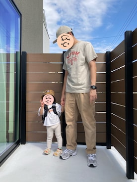 「アイテム（ハット、ブラウン系）」を使った、NORiさん（メンズ・174cm）の秋コーディネート