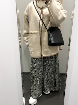 「Right-on（ライトオン）のアイテム（ワンピース/ドレス）」を使った、yuuaさん（レディース・154cm）の冬コーディネート