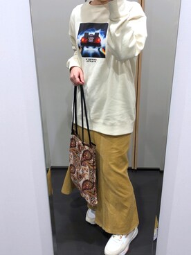 「DRESKIP（ドレスキップ）のアイテム（バッグ）」を使った、yuuaさん（レディース・154cm）の冬コーディネート