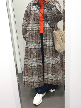 「Chillfar（チルファー）のアイテム（ジャケット/アウター）」を使った、yuuaさん（レディース・154cm）の冬コーディネート