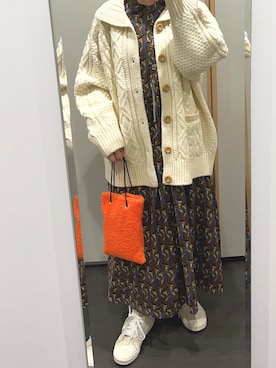 「CALINER（カリネ）のアイテム」を使った、yuuaさん（レディース・154cm）の冬コーディネート