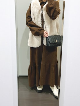 yuuaさん（レディース・154cm）の冬コーディネート