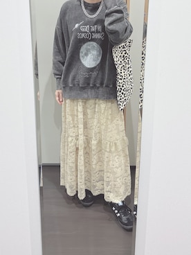 「LOWRYS FARM（ローリーズファーム）のアイテム（トートバッグ）」を使った、yuuaさん（レディース・154cm）の秋コーディネート