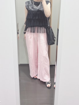 「アイテム（キャミソール）」を使った、yuuaさん（レディース・154cm）の夏コーディネート