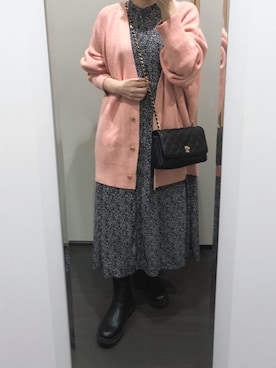 「アイテム（ワンピース、その他）」を使った、yuuaさん（レディース・154cm）の秋コーディネート