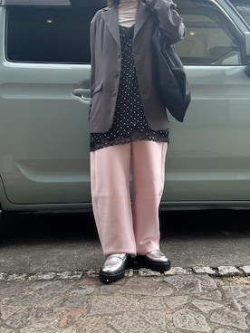 「Heather（ヘザー）のアイテム（ワンピース/ドレス）」を使った、yuuaさん（レディース・154cm）の春コーディネート