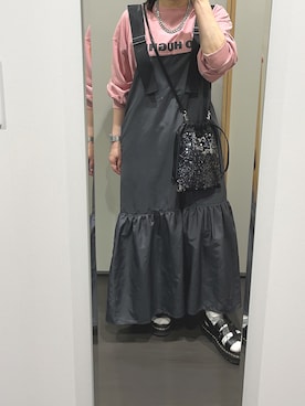 「LAKOLE（ラコレ）のアイテム（ワンピース/ドレス）」を使った、yuuaさん（レディース・154cm）の春コーディネート