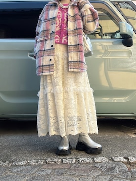 「RAY CASSIN（レイカズン）のアイテム」を使った、yuuaさん（レディース・154cm）の冬コーディネート