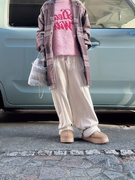 「IMARI（イマリ）のアイテム」を使った、yuuaさん（レディース・154cm）の冬コーディネート