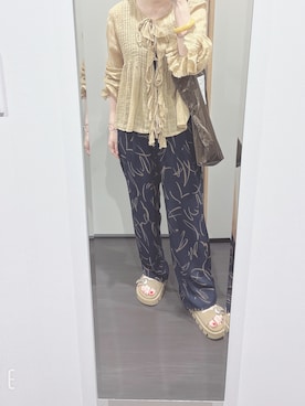 「Green　Parks（グリーンパークス）のアイテム（その他パンツ）」を使った、yuuaさん（レディース・154cm）の秋コーディネート