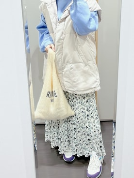 「Right-on（ライトオン）のアイテム（ジャケット/アウター）」を使った、yuuaさん（レディース・154cm）の冬コーディネート