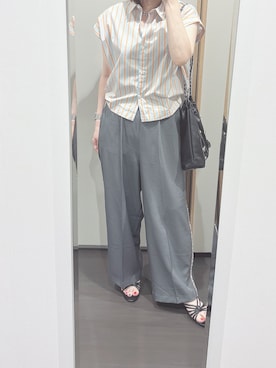 「Green　Parks（グリーンパークス）のアイテム」を使った、yuuaさん（レディース・154cm）の夏コーディネート