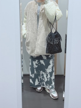 「FREAK'S STORE（フリークスストア）のアイテム（その他アウター）」を使った、yuuaさん（レディース・154cm）の冬コーディネート