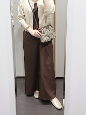 「sakishimatokyo（サキシマトーキョー）のアイテム（ワンピース/ドレス）」を使った、yuuaさん（レディース・154cm）の秋コーディネート