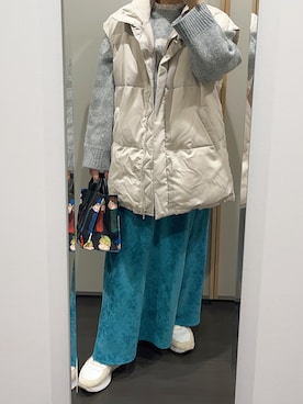 「DRESKIP（ドレスキップ）のアイテム（トップス）」を使った、yuuaさん（レディース・154cm）の冬コーディネート