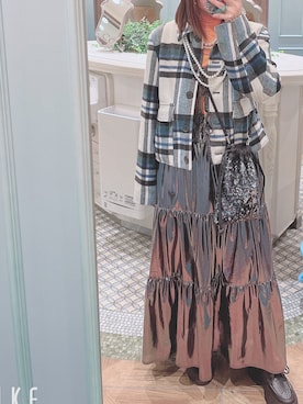 「LAKOLE（ラコレ）のアイテム（バッグ）」を使った、yuuaさん（レディース・154cm）の冬コーディネート
