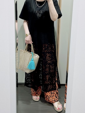 「COMMRE（コムル）のアイテム」を使った、yuuaさん（レディース・154cm）の夏コーディネート