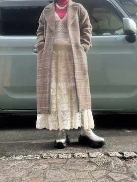 「RAY CASSIN（レイカズン）のアイテム」を使った、yuuaさん（レディース・154cm）の冬コーディネート