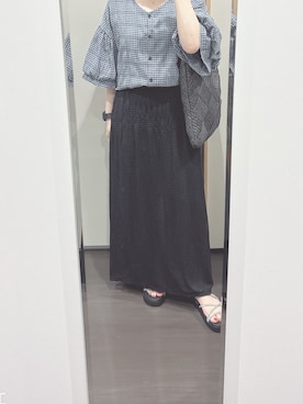 「JEANASIS（ジーナシス）のアイテム」を使った、yuuaさん（レディース・154cm）の夏コーディネート