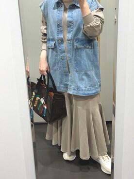 「Java（ジャバ）のアイテム」を使った、yuuaさん（レディース・154cm）の春コーディネート
