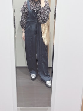 「アイテム（サロペット/オーバーオール）」を使った、yuuaさん（レディース・154cm）の秋コーディネート