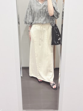 「Green　Parks（グリーンパークス）のアイテム」を使った、yuuaさん（レディース・154cm）の夏コーディネート