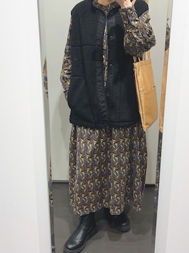 「CALINER（カリネ）のアイテム」を使った、yuuaさん（レディース・154cm）の秋コーディネート