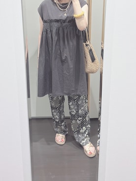 「SLOBE IENA（スローブイエナ）のアイテム」を使った、yuuaさん（レディース・154cm）の夏コーディネート
