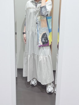 「アイテム（エコバッグ/サブバッグ）」を使った、yuuaさん（レディース・154cm）の秋コーディネート