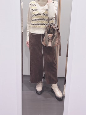 「JEANASIS（ジーナシス）のアイテム」を使った、yuuaさん（レディース・154cm）の秋コーディネート