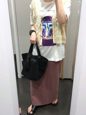 「LE FOYER（ルフォワイエ）のアイテム」を使った、yuuaさん（レディース・154cm）の夏コーディネート