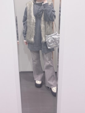 「アイテム（その他アウター）」を使った、yuuaさん（レディース・154cm）の秋コーディネート