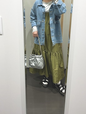 「LAKOLE（ラコレ）のアイテム（ワンピース/ドレス）」を使った、yuuaさん（レディース・154cm）の春コーディネート