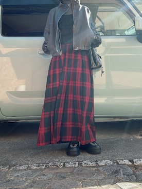 「アイテム（キャミソール）」を使った、yuuaさん（レディース・154cm）の冬コーディネート