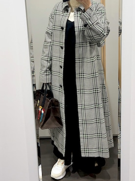 「Simplicite（サンプリシテ）のアイテム（ジャケット/アウター）」を使った、yuuaさん（レディース・154cm）の冬コーディネート