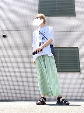 「H&M（エイチ・アンド・エム）のアイテム（リング）」を使った、どぅーさん（メンズ・180cm）の夏コーディネート