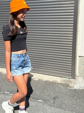 「アイテム（スニーカー）」を使った、RiRiKaさん（キッズ・151cm・10代）の夏コーディネート