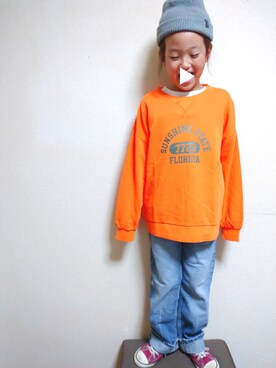 RiRiKaさん（キッズ・129cm）の秋コーディネート
