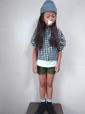 RiRiKaさん（キッズ・129cm）の秋コーディネート