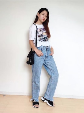 「EDWIN（エドウィン）のアイテム」を使った、ゆーきさん（骨格ウェーブ・レディース・160cm）の夏コーディネート