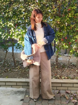 「アイテム（パンプス）」を使った、ゆーきさん（レディース・160cm）の秋コーディネート