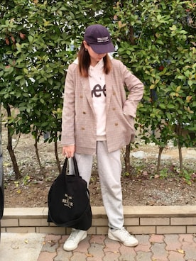 「アイテム（リング）」を使った、ゆーきさん（レディース・160cm）の秋コーディネート