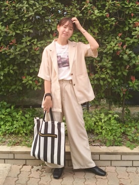 「アイテム（ジャケット/アウター）」を使った、ゆーきさん（レディース・160cm）の秋コーディネート