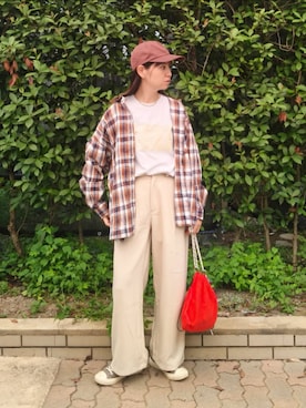 「アイテム（リング）」を使った、ゆーきさん（レディース・160cm）の秋コーディネート